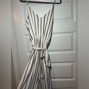 striped romper size M